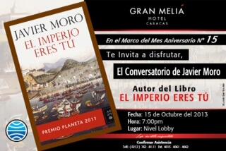 Portada_plus's tweet photo. Conversatorio con @javiermoro123 ganador del premio editorial Planeta 2011 en el @meliacaracas,15 de octubre, 7 pm. http://t.co/JZAqNHSdsb