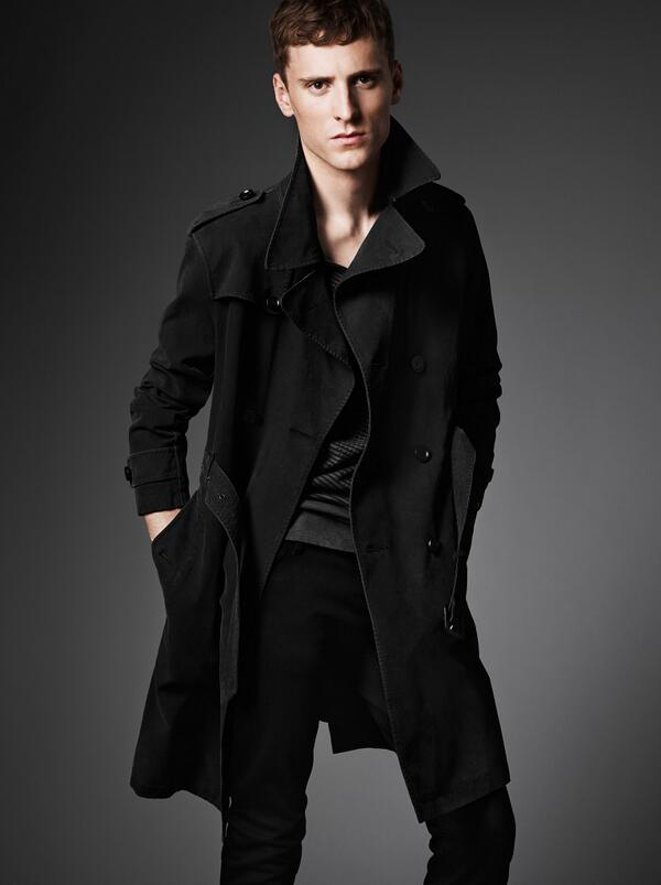burberry black trench coat