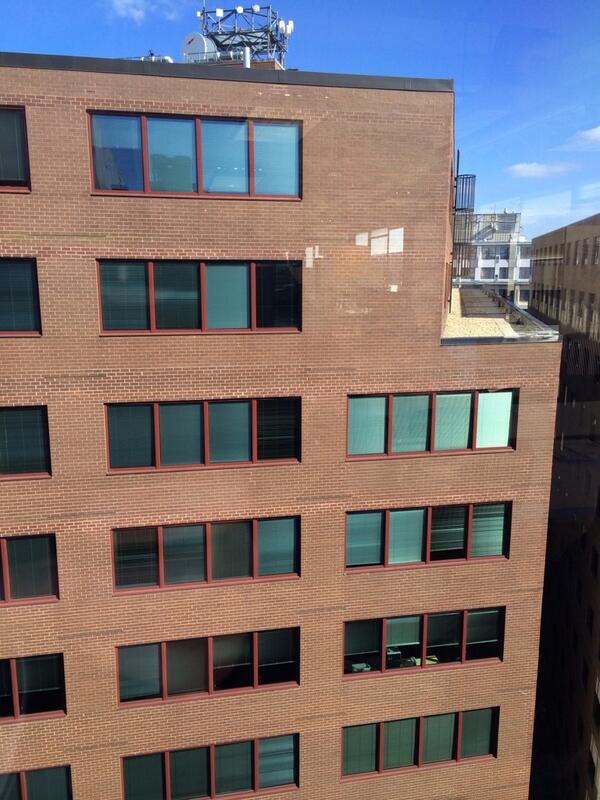 LukeBerndt's tweet image. Best part of Fed Furlough #CodeforDC Hackathon - could see my office across the alley. It has been a while old friend