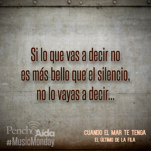 SomosLaTribuFM's tweet photo. #LetrasPoderosas: El Ultimo de la Fila #MusicMonday http://t.co/PQLTlXNWdY