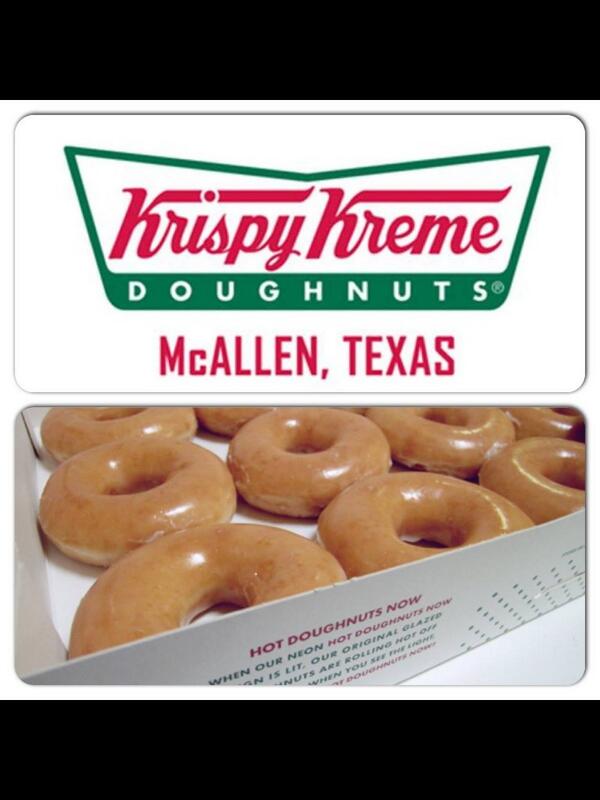 KrispyKremeTX's tweet photo. Krispy Kreme McAllen opens tomorrow at 6AM! 
#hotdonutsinthevalley #finally http://t.co/xLYVO0vaB5