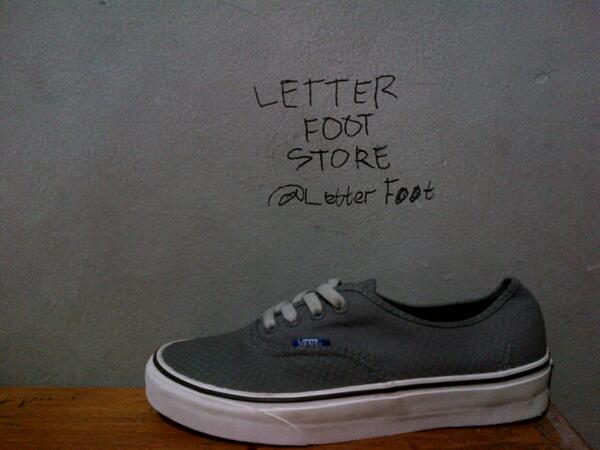 vans authentic grey on feet