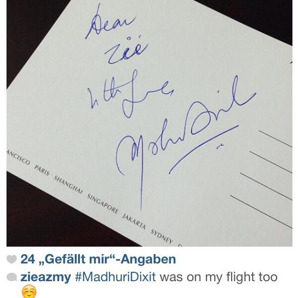 Ohhhhhhh Lucky uuuu 😩😱RT:' <a href="/MadhuriDixit/">Madhuri Dixit Nene</a> was on my flight , too '