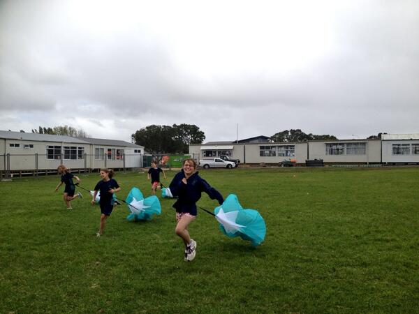 StThomasKohi's tweet photo. Year 6 are kicking off the term with some activities demonstrating 'forces in action!' Keen for a run? http://t.co/B889N8VI9E