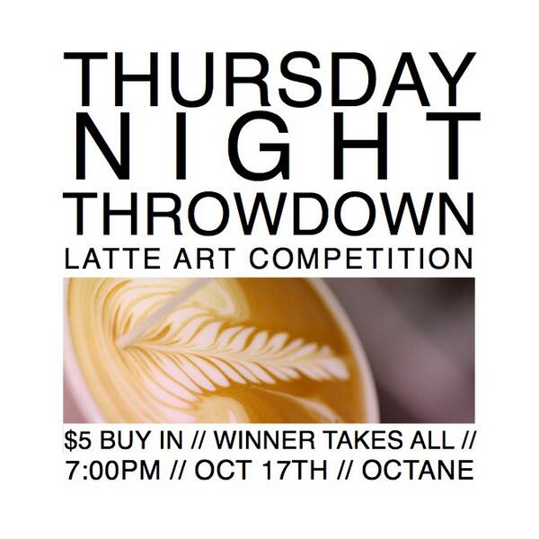 Come on out Thursday night for some killer latte art and the return of the $3 Shiner Bock!