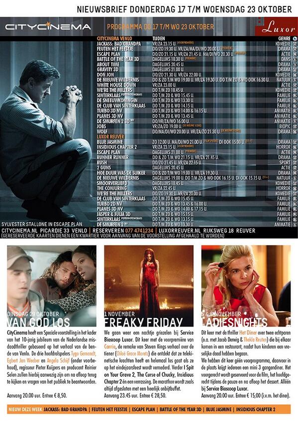 CityCinema | Luxor nieuwsbrief 17-23 okt