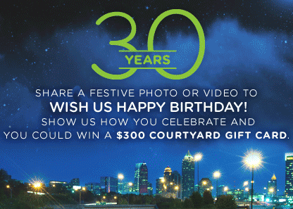 CourtyardHotels's tweet photo. It’s our 30th #Birthday today &amp; we’re celebrating with 5 parties around the world! #PartyTime #Courtyard30 http://t.co/nlbSeDtkDC