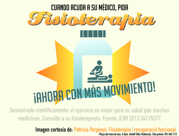 Colfisio's tweet photo. "Cuando acuda a su médico, pida #FISIOTERAPIA" via @fisioperpinya @carcasor + 40.000 RT cc @cgcfe @VillafainaM http://t.co/sRZkf3QDA0