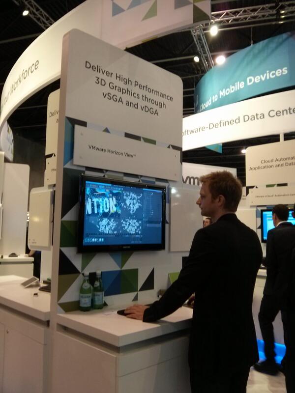 Come check out our graphic designer creating awesome graphics using a 3D vDGA enabled desktop! #VMworld