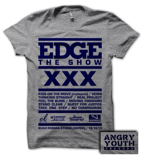 kaos #EdgeTheShow tersedia besok 100rb+tiket (gildan)
