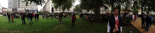 TheMapocalypse's tweet image. Check out this panoramic of Zombies at @wzdlondon Cavendish Square #WZD2013 on Saturday