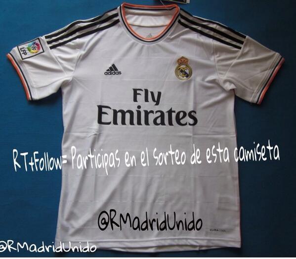 ReaI_Madrid_CF's tweet photo. RT + Follow = Participas en el sorteo de esta camiseta blanca del Real Madrid. Sólo si me sigues y das RT. http://t.co/QeMmlZqwQk