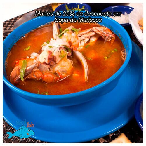 Azul_Fish's tweet image. Hoy te ofrecemos un 25% de descuento en este platillo.