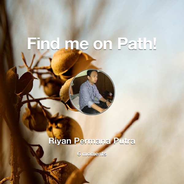 riyanrepdps's tweet photo. Find me on #Path now! Go to: http://t.co/ID90xIDJZW! #thepersonalnetwork http://t.co/jo6M0toFY5