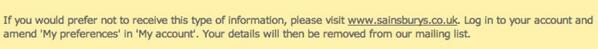dotSearch's tweet image. Sainsbury's unsubscribe process is not much fun...Would this make you hit 'Junk'? buff.ly/17haWdP