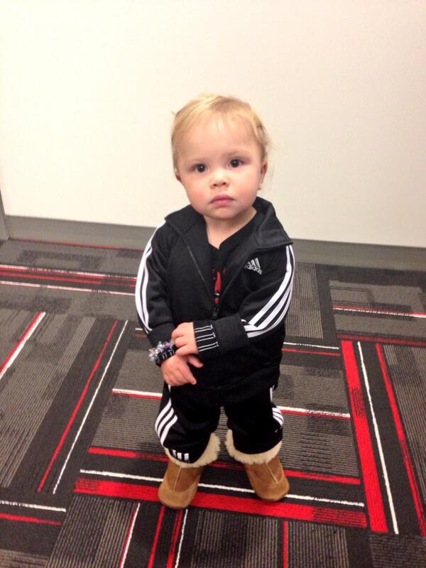 baby wearing adidas