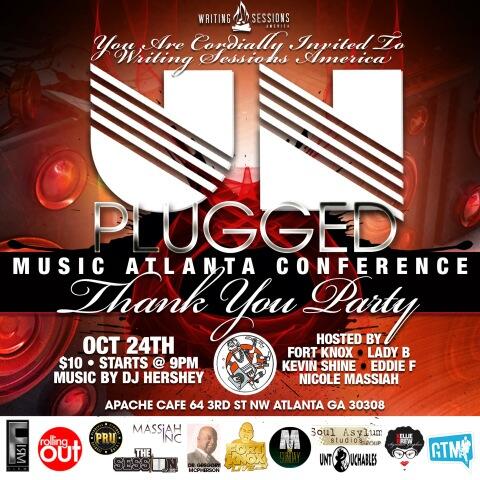 Yoshiko_LPC's tweet image. Thurs Oct 24 #WSAATL Unplugged Hosting 1st @MusicAtlConf  Thank U Party by @Kevin_AnR_Shine #ApacheCafe #ATL 9pm $10