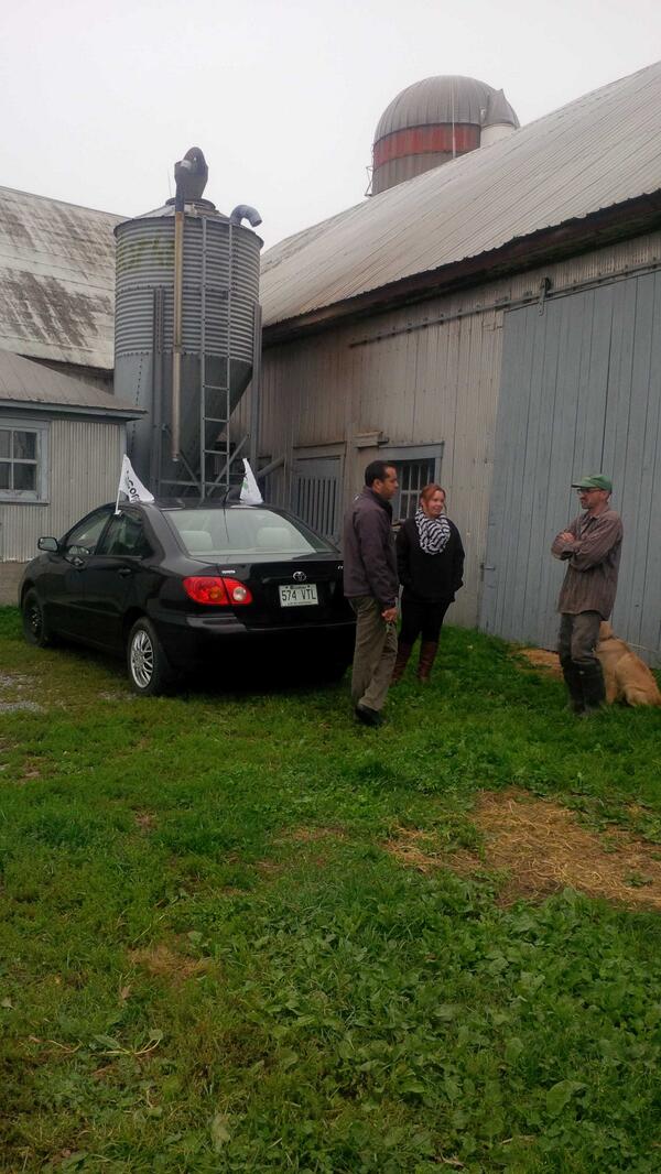 #escouadecoop Belle rencontre à la Ferme Cadibec de St-Denis sur Richelieu