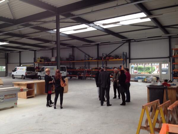 In namiddag met college bezoek gebracht aan mooi bouwbedrijf. Prettige ontvangst door <a href="/AnitaThus/">Anita Thus</a> van Thus-Heebing.