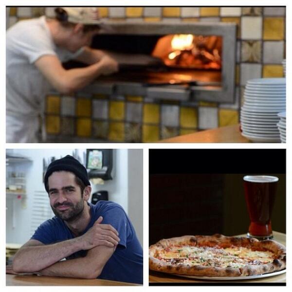 Foot Hills Farm Pepperoni, Mozzarella, House Aleppo-Tom sauce  <a href="/AllSoulsPizza/">All Souls Pizza</a> house-milled grains David Bauer #tw...