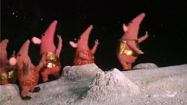 BBCNews's tweet photo. Video: The much-loved 1970s children's show, the Clangers, is returning to TV screens http://t.co/BXI5aqlp5s http://t.co/oTrQ2ygKuT
