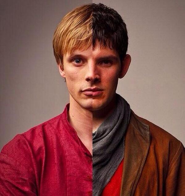 MerlinScrapbook's tweet photo. 'Like two sides of the same coin.' #ThankyouMerlin http://t.co/Hl2DDpNYob