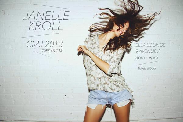 janellekroll's tweet image. My #CMJ showcase is tonite @ellalounge from 8-9! #mindurstep on the way in cuz we're in the basement! #livemusic