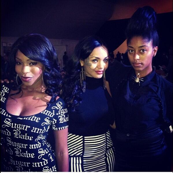 ShiekhWomen's tweet photo. Our girls @htherette @therealmonicadanger @porschacoleman killin' it at #LAFASHIONWEEK http://t.co/Nelg0nxPSt