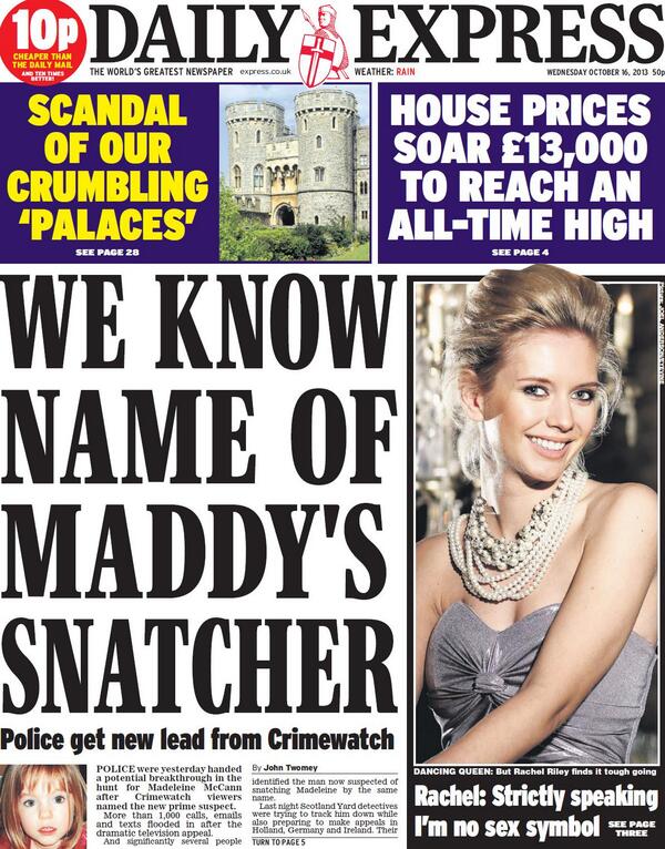 Express: We know name of Maddie snatcher BWpdVk2CQAAfedO