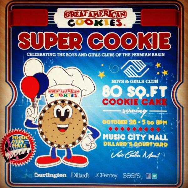 GACOD7's tweet photo. We are having our first ever SUPER COOKIE CAKE event! October 26 in the @MusicCityMall from 5-8pm. http://t.co/VxmAtnHVgC