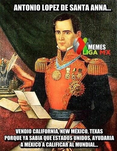 TheUnusualMarch's tweet photo. Santa Anna era un visionario. http://t.co/n490P6XK9h