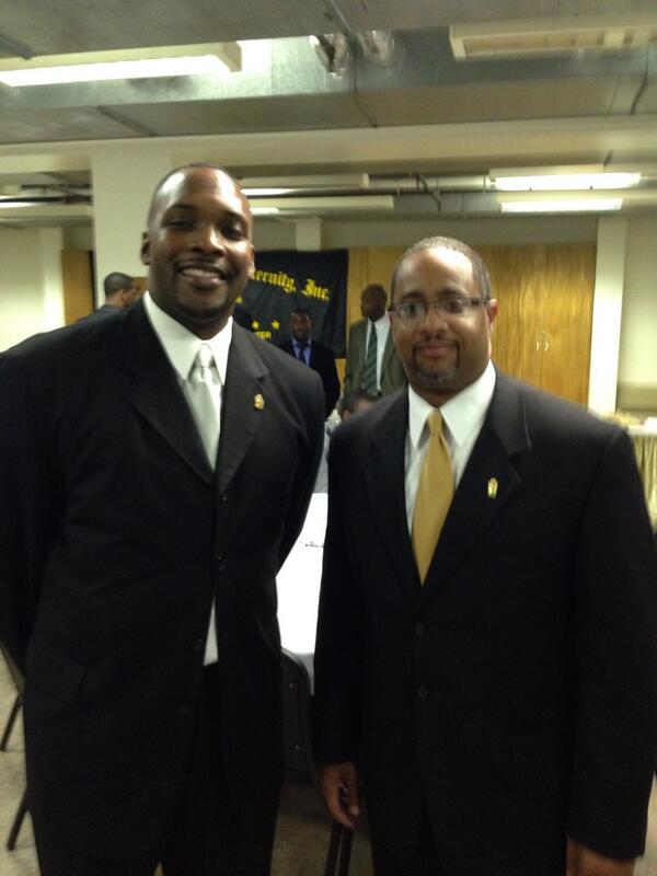 Alpha_IDL1968's tweet photo. Incoming Vice-President Bro. Keith Wideman &amp; Incoming President Bro. Jeff Perkins from left to right http://t.co/WPwtIp79ic