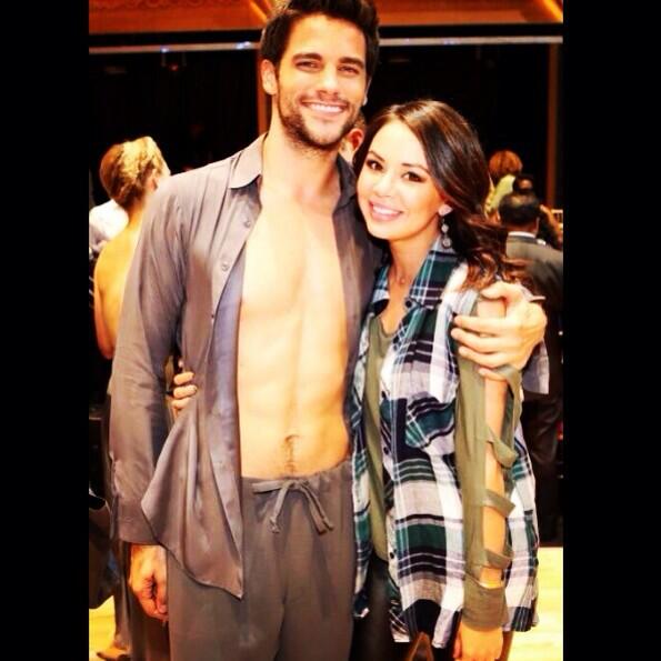 JanelParrish's tweet photo. Last night at Dancing With The Stars! Proud of us Branty! @brantdaugherty @DancingABC #teambrant http://t.co/XmGZc8L5N3