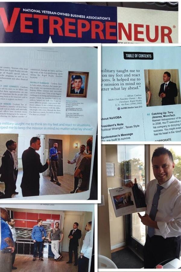 rapidwayne's tweet image. Rapid Realty franchisee Adrian Cardona gets a full profile in magazine.