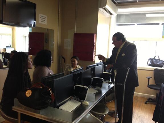 rapidwayne's tweet image. Kensington Trains: Vincent "The Godfather" Caccese quizzes new recruits to prepare them for the state exam