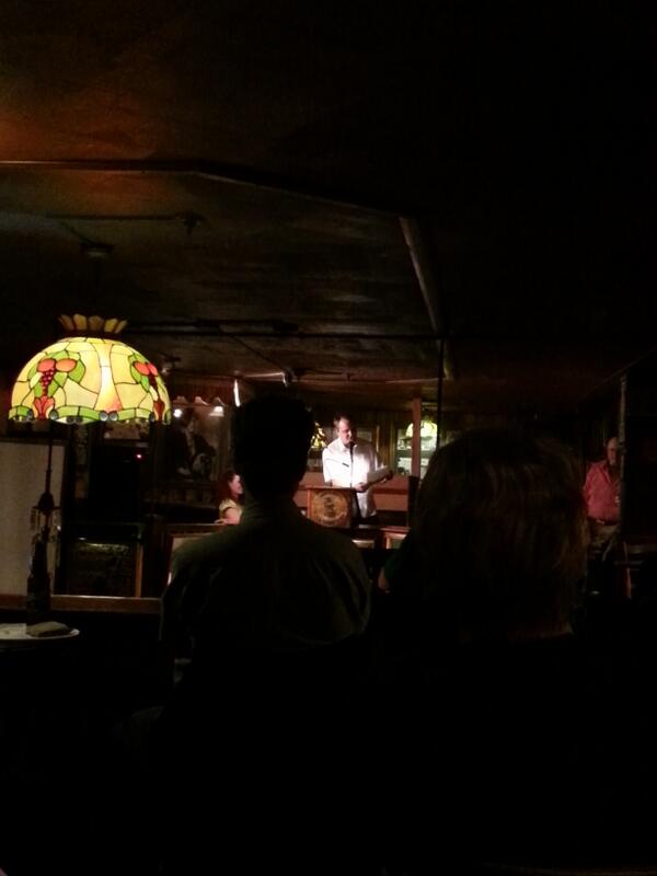 Jack Boulware rockin Vesuvio <a href="/Litquake/">Litquake</a> on his bday. Cheers!