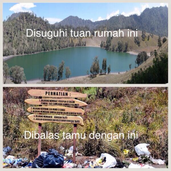 aditboyd's tweet photo. Tuang rumah yang ramah dan tamu yg tidak tau diri .. !! Cc: @infogunung @infopendaki http://t.co/h5XhASleHO