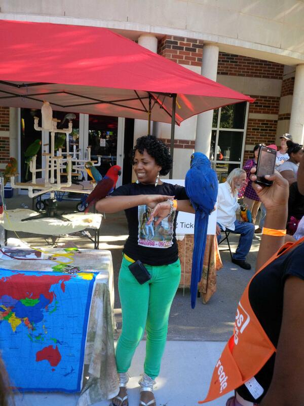 At the funfare in downtown Atl
