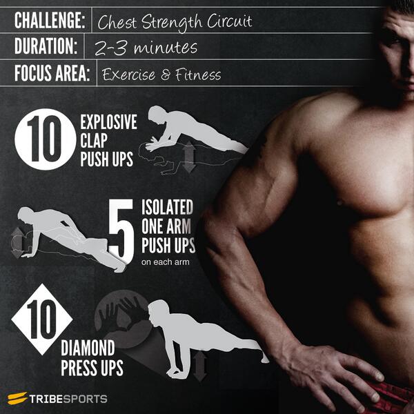 Tribesports's tweet photo. Think you're a bit of a #PushUpPro? Try the Chest Strength Circuit and prove it! http://t.co/GZMbOpfzDQ http://t.co/fNA22E6ZGV