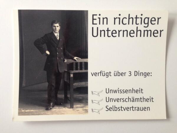 Gruenderverein's tweet photo. Entrepreneurship auf den Punkt gebracht. #Gründer http://t.co/hFUVq7Xlac