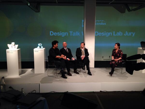 The #designlab2013 jury in an interesting conversation on innovation. #design #innovation #socialmediaevent