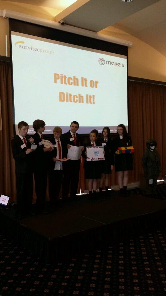 makeituk's tweet image. South Wirral High School are up first to pitch their safety pod to the dragons #survitec #makeit