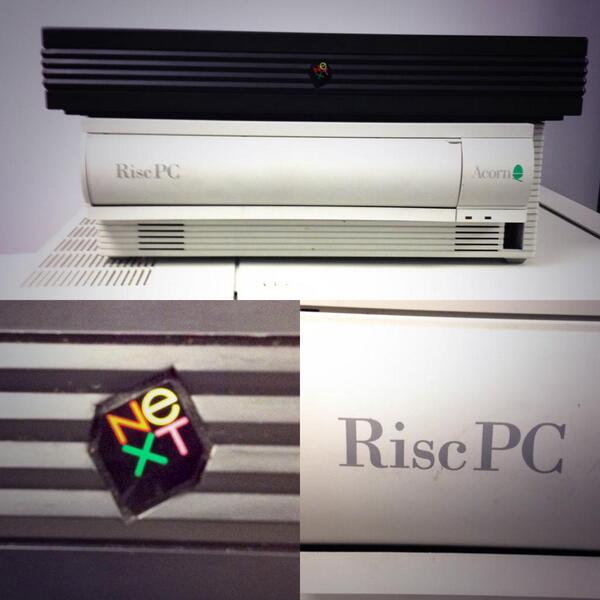 oxalide's tweet image. La collection de machine rétro s'agrandit #next #acorn #riscpc #geekpron