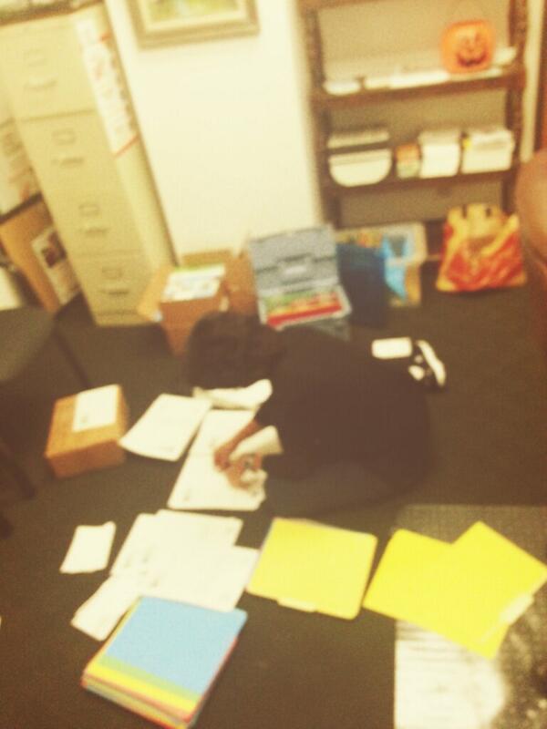 ronni_i_am's tweet image. Making things happen at the office. It gets messy sometimes.  #kidneyscreening