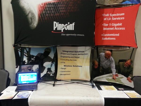 PinpointBB's tweet photo. Pinpoint booth at the broadband connecting Nebraska conference http://t.co/SB7zvfPoKJ