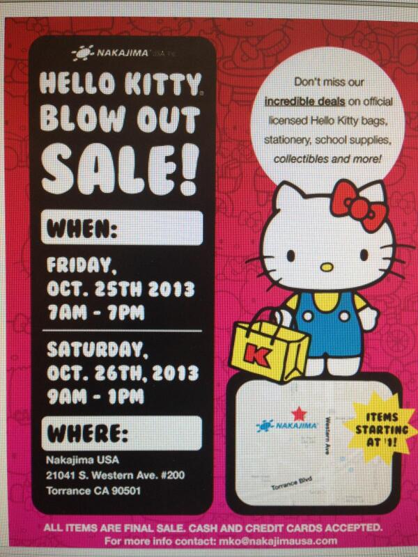 itzchar's tweet photo. Hello kitty sale waaaat?!? http://t.co/WAiqKaw3p5