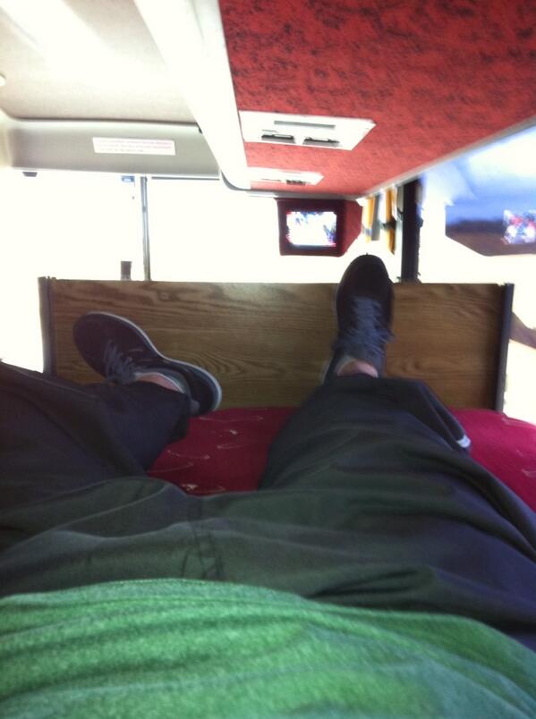 Road trip to Fargo #sleeperbus #juniorhockeylife