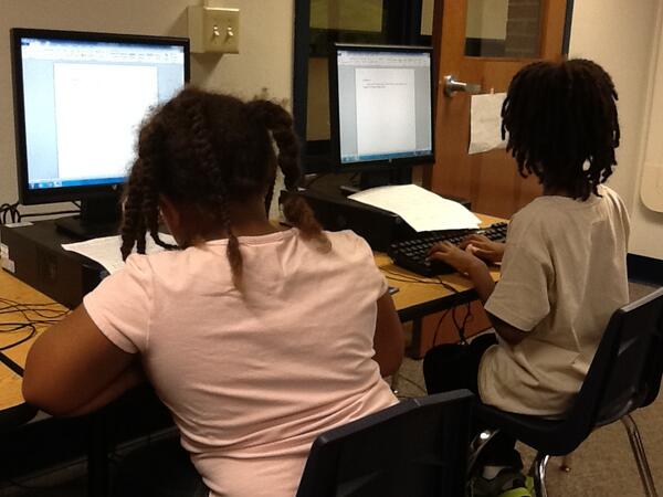 LutherLibrary's tweet image. 2nd graders are word processing their 1st piece of the year.  They learn how to save, tab, bold, underline, &amp;amp; center.