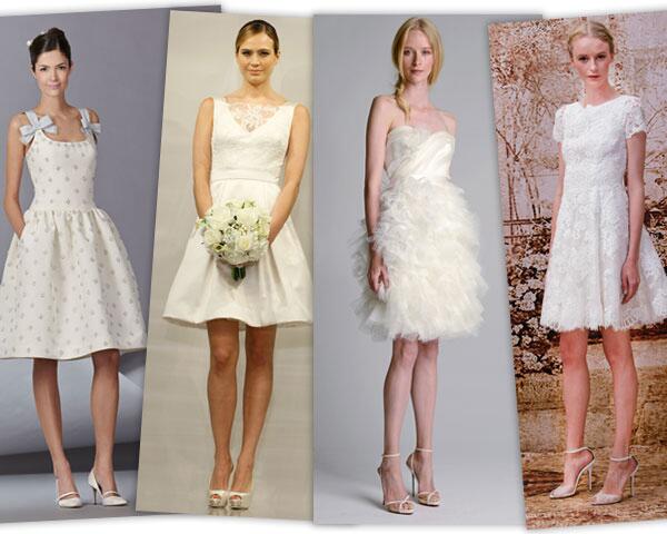 Pourriez-vous balancer une robe de mariée courte?