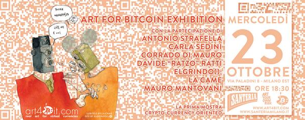 Art4Bit's tweet image. In one week we will have our first exhibition! We are waiting for you!